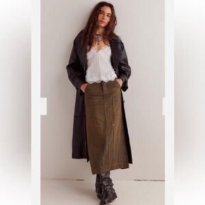 NWT We The Free Free Prople Harmonica Denim Maxi Skirt- 28